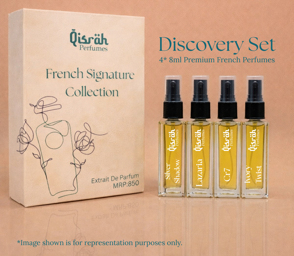 French Signature Discovery Set – 4×8ml Premium Perfumes for Men & Women | Qisrah